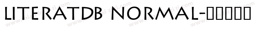 LiteratDB Normal字体转换